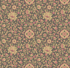 seamless floral design pattern background