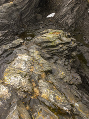 The rocks on the seashore