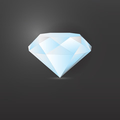 Flat diamond vector 