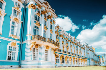 Katherine's Palace hall in Tsarskoe Selo (Pushkin), Russia