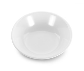 white bowl isolated on white background