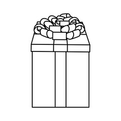 gift box icon, flat design
