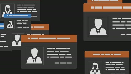 employee badges, concept of business or teamwork, luma matte for background replacement