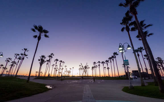 Gorgeous Sunset view of Venice Beach California