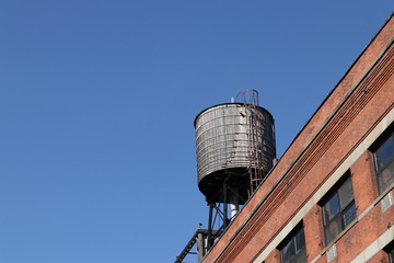 water tower on building