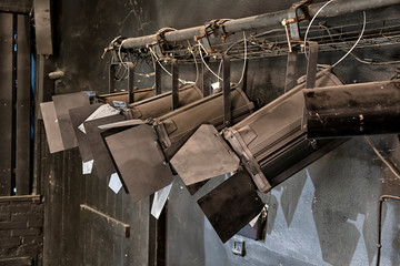 technical lights that the stage at theater.