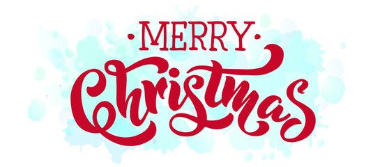Merry Christmas vector text Calligraphy lettering card design template for logo, banners, labels, postcards, invitations, prints, posters, web, presentation. Vector illustration. EPS 10