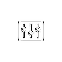 Equalizer icon. Audio sound symbol. Logo design element