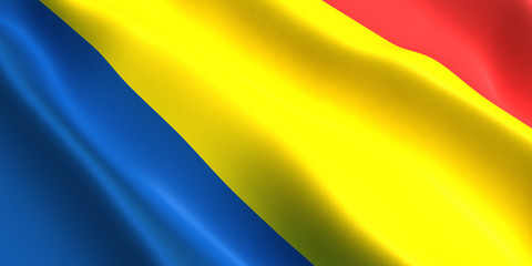 Fototapeta premium Romania flag 3D