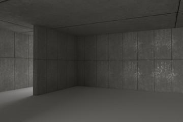 Abstract Architecture Background. 3d Illustration of White Building. Modern Geometric Wallpaper. Futuristic Technology Design