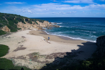La spiaggia di Porto Illixi 