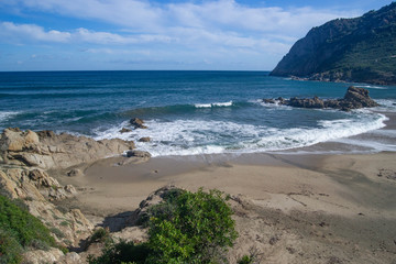 Fototapeta na wymiar La spiaggia di Porto Illixi 