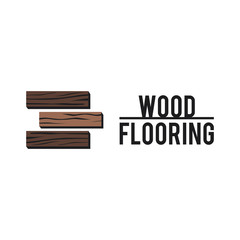 Vector logo of wooden floors and coverings