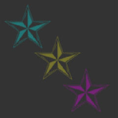 Fototapeta na wymiar Halftone Stars Vector illustration Eps 10