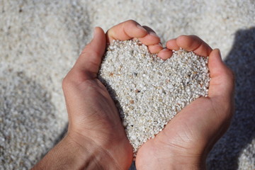 Herz aus Sand
