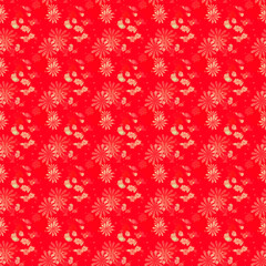 Naklejka na ściany i meble Cute Floral pattern in the small flower. Motifs scattered random. Seamless texture. Elegant template for fashion prints. Printing with very small flowers.