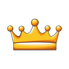 queen crown icon, colorful design