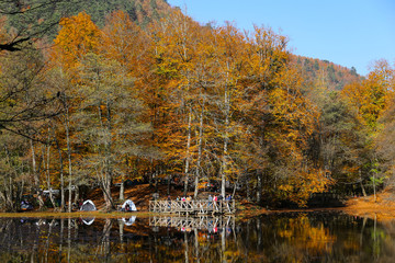 Derin Lake in Yedigoller National Park, Bolu, Turkey