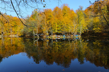 Buyuk Lake in Yedigoller National Park, Bolu, Turkey