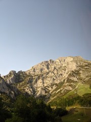 Mountains With Grass and Rocks in Spain, Los Picos de Europa, the Peaks of Europe