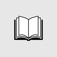 Book vector icon. Filled flat sign for mobile concept and web design. Open book glyph icon. Symbol, logo illustration. Vector graphics.