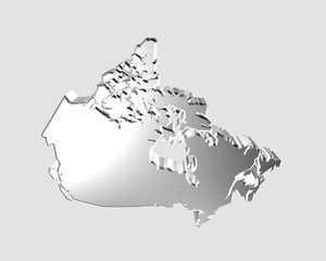 "3D rendering" canada map illustration