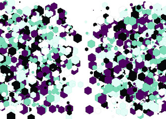 Colorful Universe Distribution Computational Generative Art background illustration