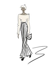 woman fashion sketch