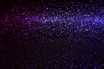 Soft image abstract bokeh dark blue,purple with light background.Blue,black color night light...