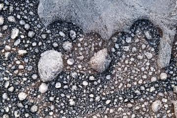 Gefroren Eis Tropfen