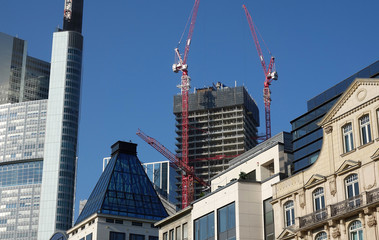 Baustelle in Frankfurt