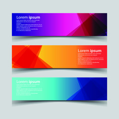 Naklejka premium Vector Abstract design banner web template