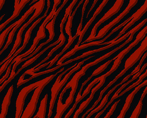 Full seamless tiger and zebra stripes animal skin pattern. Texture design for tiger colored textile fabric printing. Suitable for fashion use.