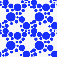 abstract seamless pattern with blue circles
