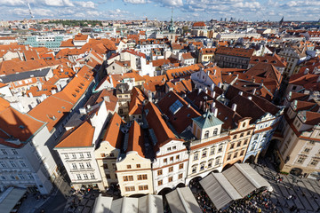プラハの街並み　旧市庁舎周囲