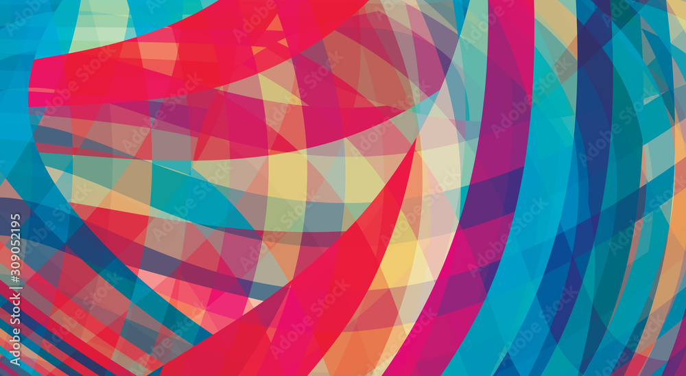 Aufkleber chaotic colorful background with multicolored stripes. cmyk colors