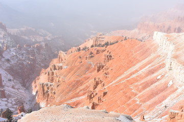Red Utah Landscape in Winter