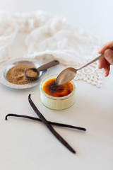 Cracking open a creme brûlée 