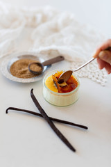 Cracking open a creme brûlée 