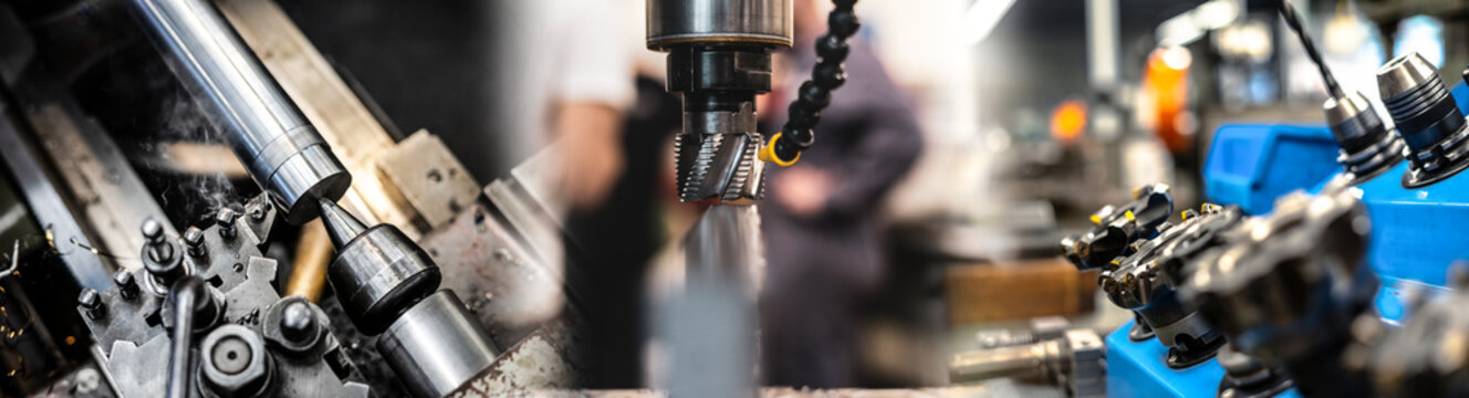 Industrielle Fr&auml;smaschine / Industrielle Drehmaschine