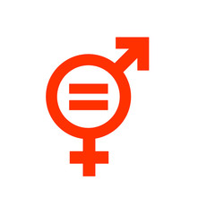 minimalistic illustration of a transgender symbol, eps10 vector
