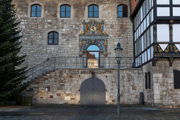 Building entrance in Braunschweig Germany