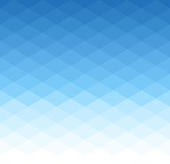 Abstract rhombuses background. Blue geometric  triangular seamless pattern.