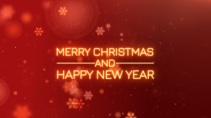 Fototapeta na wymiar merry christmas background with snowflakes and place for your text