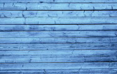 Texture of classic blue wooden boards. Grunge texture old wood. Classic blue color wood texture background surface with old natural pattern. Wood texture background, wood planks. Color trendy 2020.