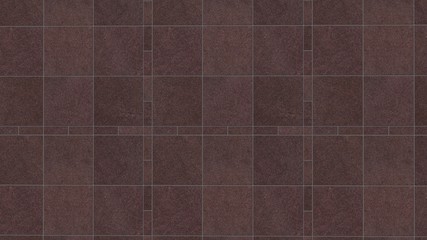 Background texture of square shaped red tiles.