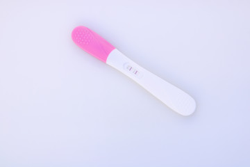 Pregnancy test showing a positive result.
