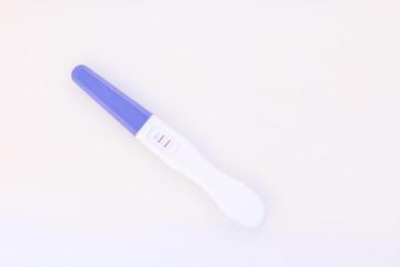 Pregnancy test showing a positive result.