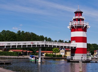 Leuchtturm in Feriensiedlung in Brandenburg