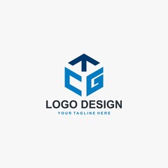 Hexagon logo design. Letter T in cube illustration sign. Outline polygonal letters vector icons.